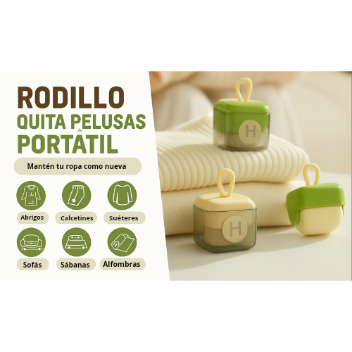 Rodillo removedor de pelusa lavable